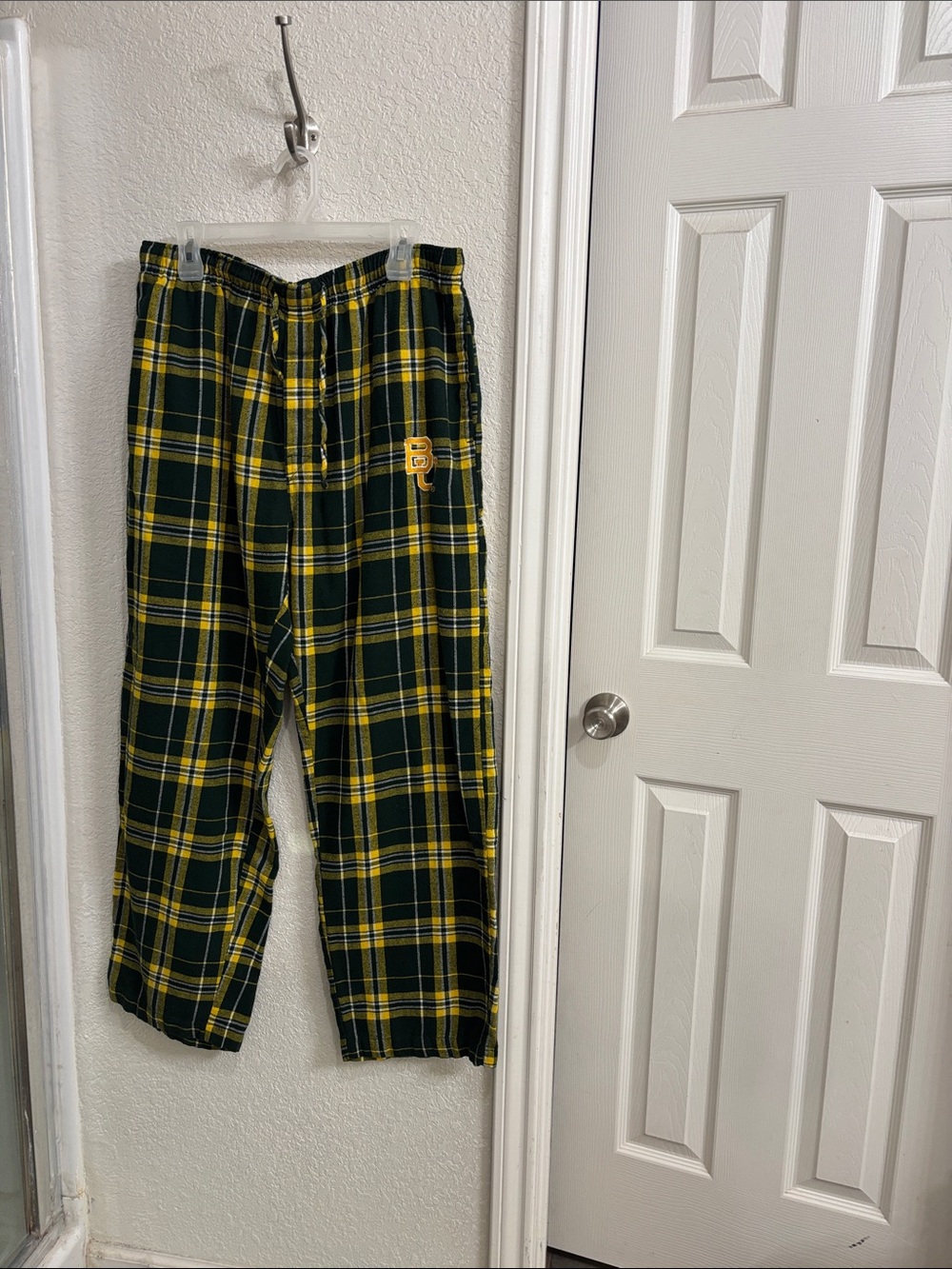 Men's Green & Yellow Plaid Lounge Pants